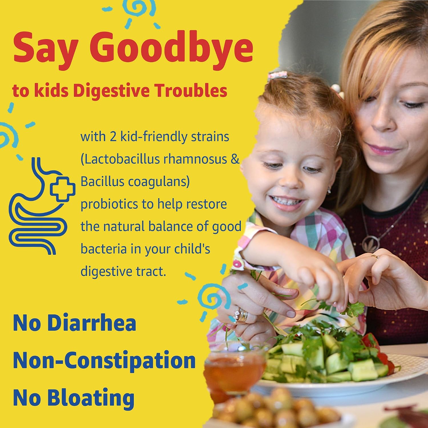 Gomitas multivitamínicas para niños con hierro, sin azúcar, vitaminas diarias para niños + probióticos, Omega 3 de algas (EPA/DHA), A, C, D, metil B12, folato, B6, zinc, biotina, para crecimiento | Daily Vitamins + Algae Omega 3(DHA & EPA), Probiotics, D3
