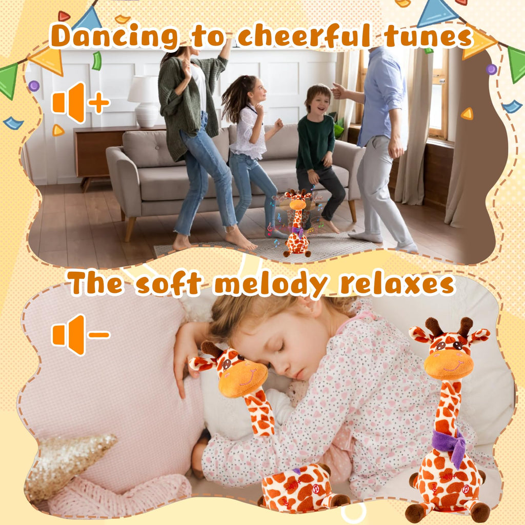Cactus bailarín parlante - Repite lo que dices graba juguete para bebé | Bebé cantando grabación, imitando, repite lo que dices, musical interactivo, para niños y niñas de 1 año