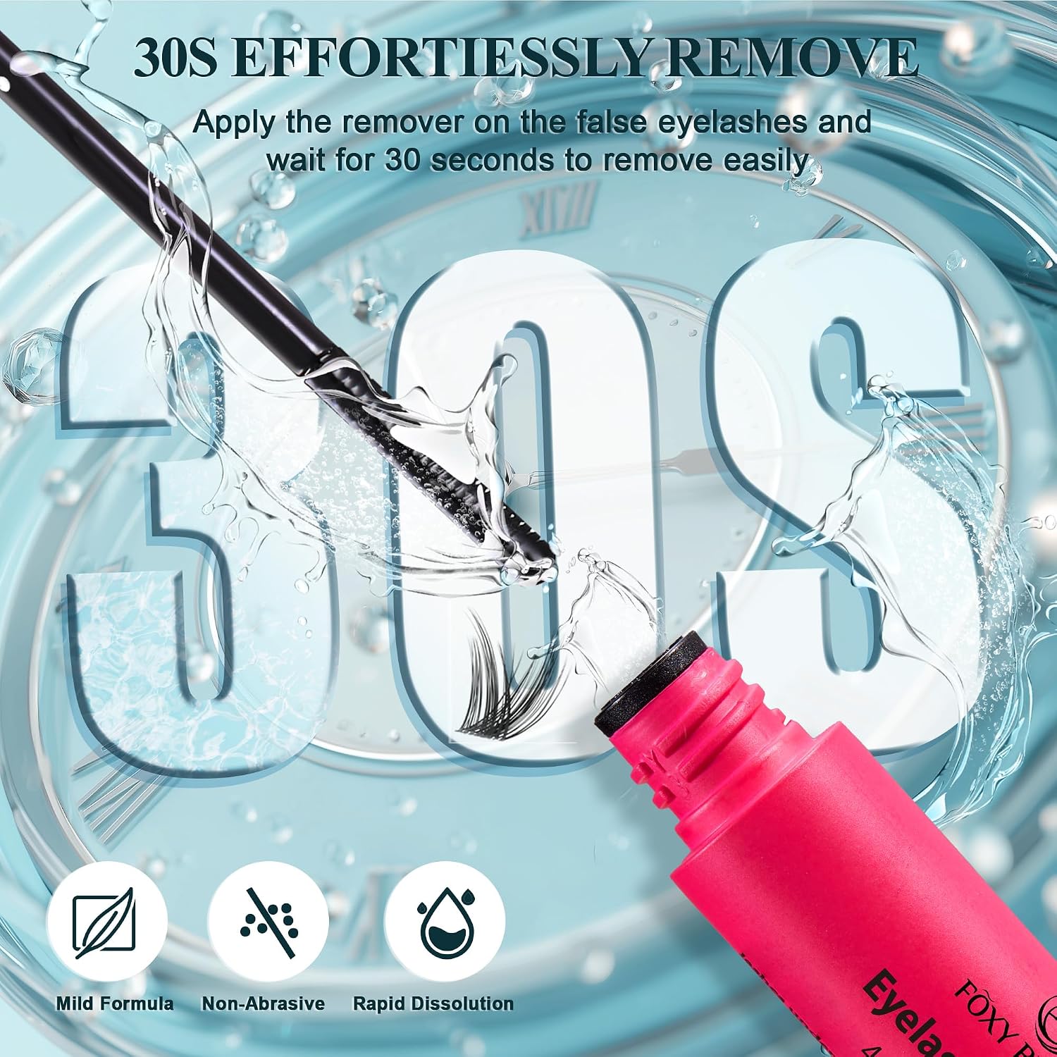 Foxy Beauty - Racimos de pestañas naturales – racimos de pestañas finas y esponjosas, extensiones de pestañas anchas con pestañas inferiores de bonificación