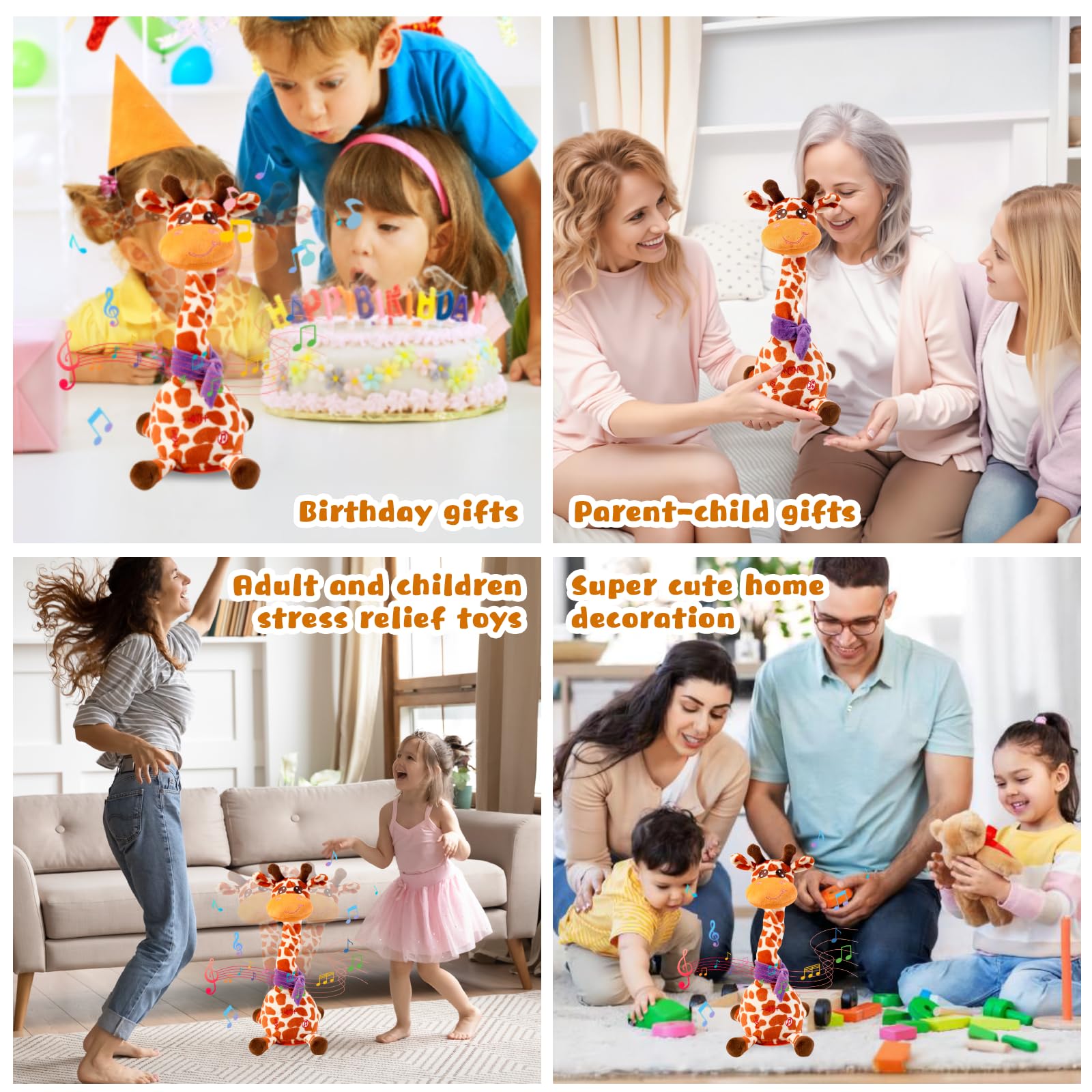 Cactus bailarín parlante - Repite lo que dices graba juguete para bebé | Bebé cantando grabación, imitando, repite lo que dices, musical interactivo, para niños y niñas de 1 año