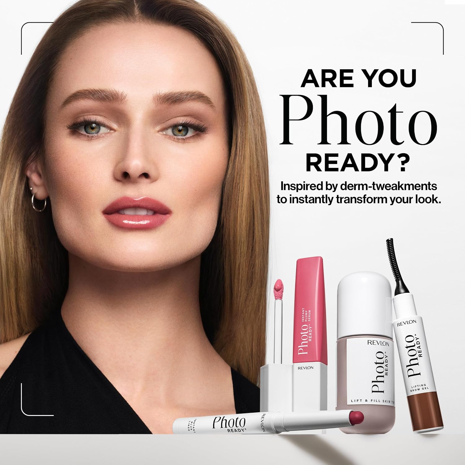 Revlon PhotoReady Instant Plump Serum, 003 Magically Infled, 0.25 fl oz | Plumping lip gloss serum with tingling sensation. Hydrating, non-sticky, high-shine. Lips look visibly fuller & smoother.