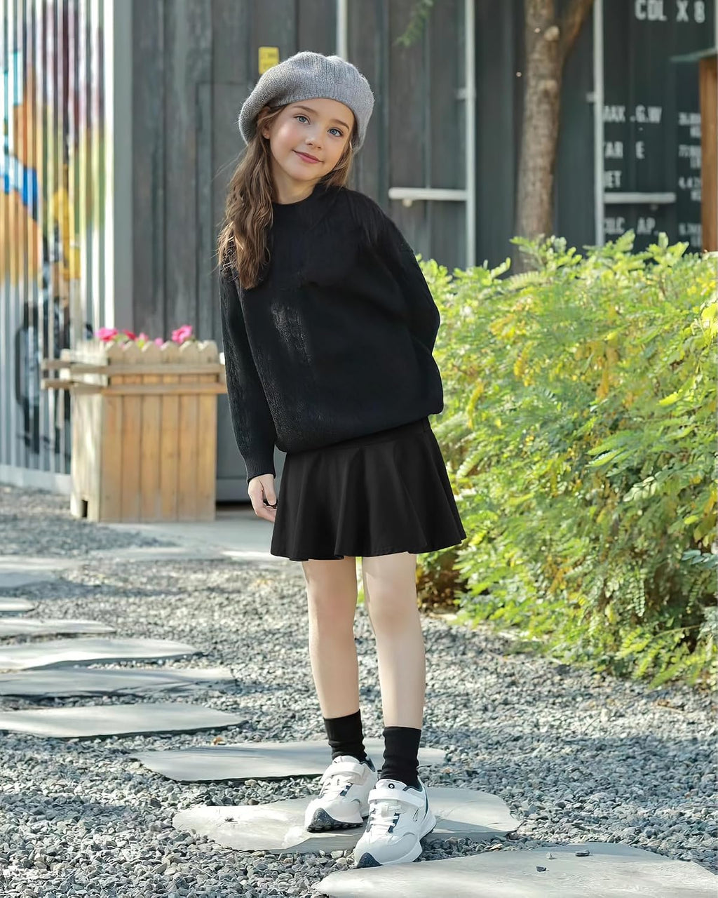 BOOPH Paquete de 2 faldas de uniforme deportivo para niñas pequeñas con pantalones cortos | Faldas de tenis francés con bolsillos para niños de 2 a 9 años