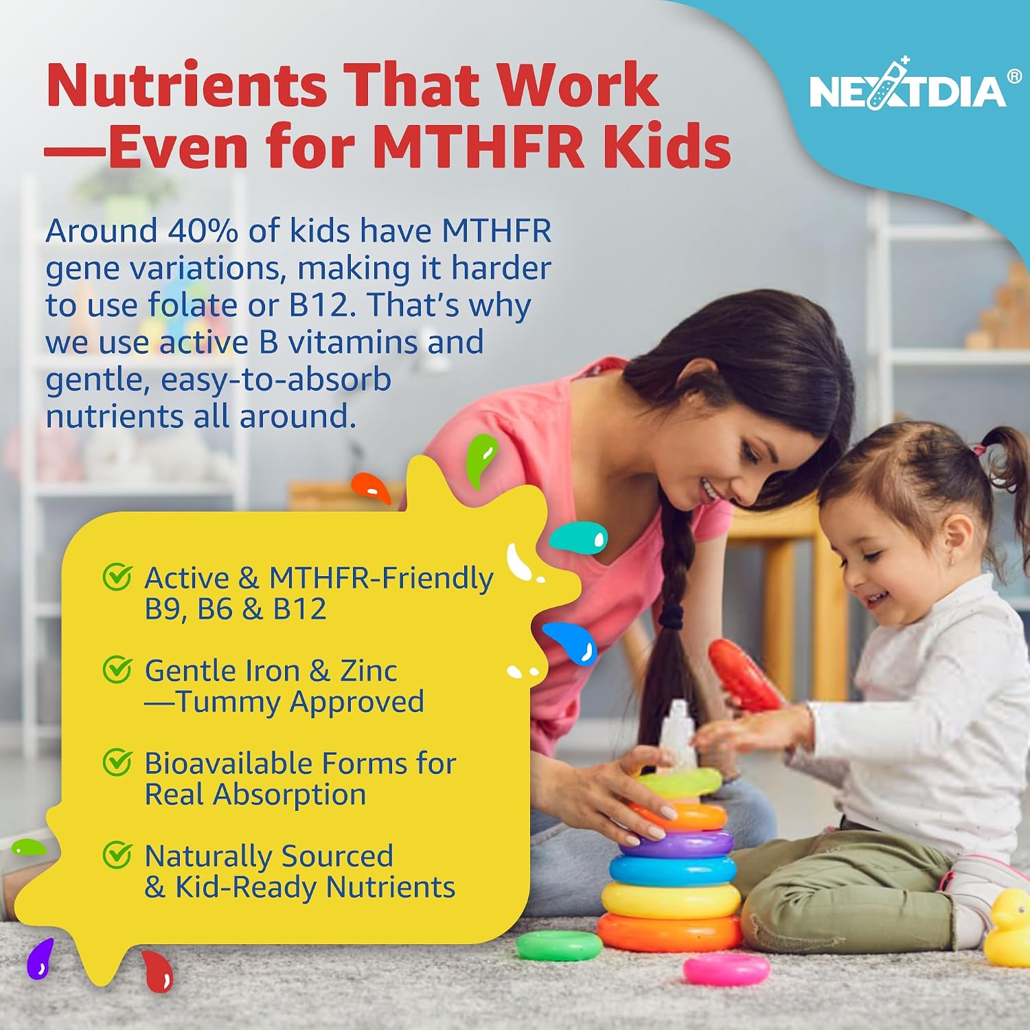 Gomitas multivitamínicas para niños con hierro, sin azúcar, vitaminas diarias para niños + probióticos, Omega 3 de algas (EPA/DHA), A, C, D, metil B12, folato, B6, zinc, biotina, para crecimiento | Daily Vitamins + Algae Omega 3(DHA & EPA), Probiotics, D3