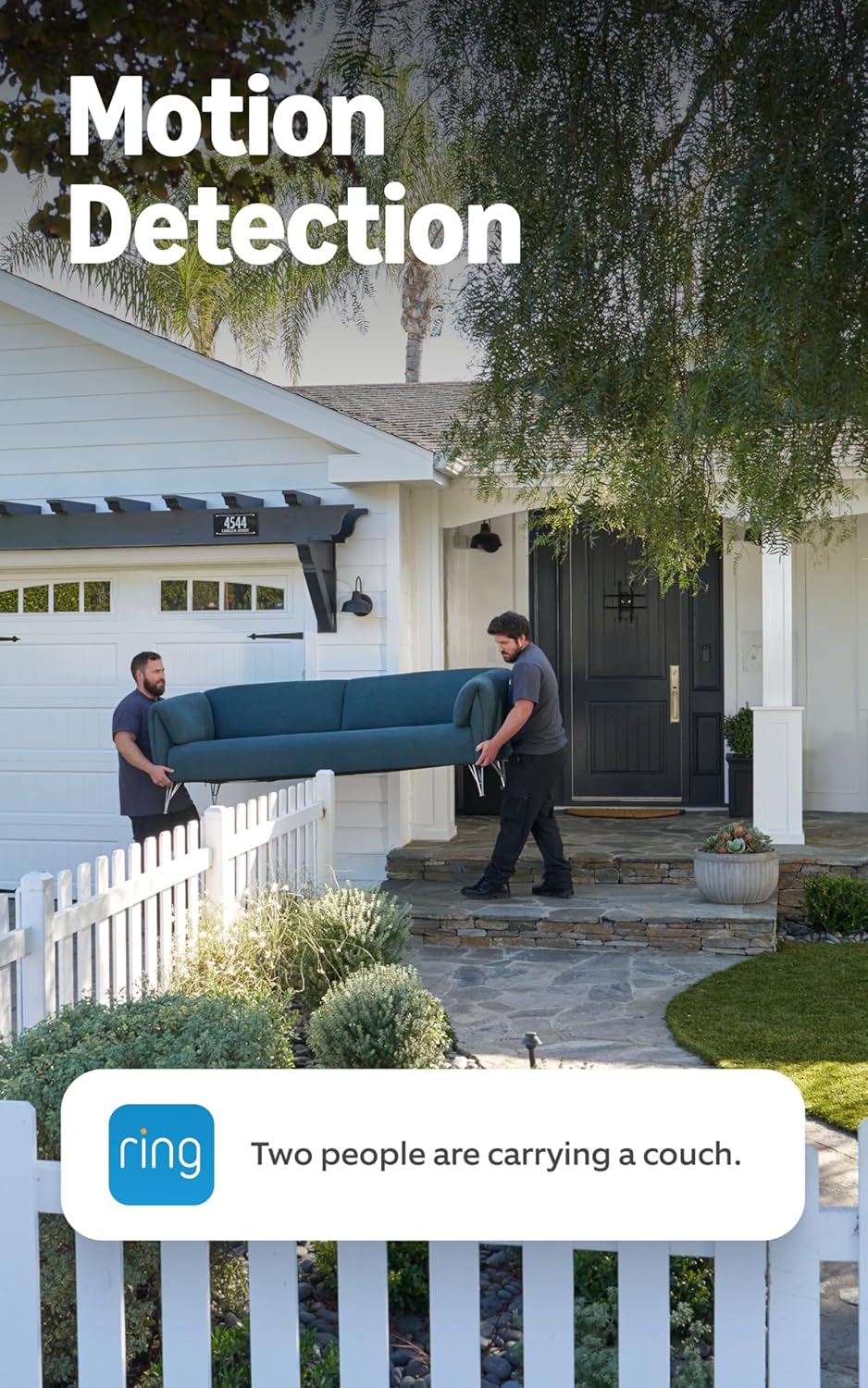 Ring Battery Doorbell (newest model) — Retinal 2K with wide-angle video, up to 6x Enhanced Zoom, Two-Way Talk, and Built-In Battery, Speckled Gray