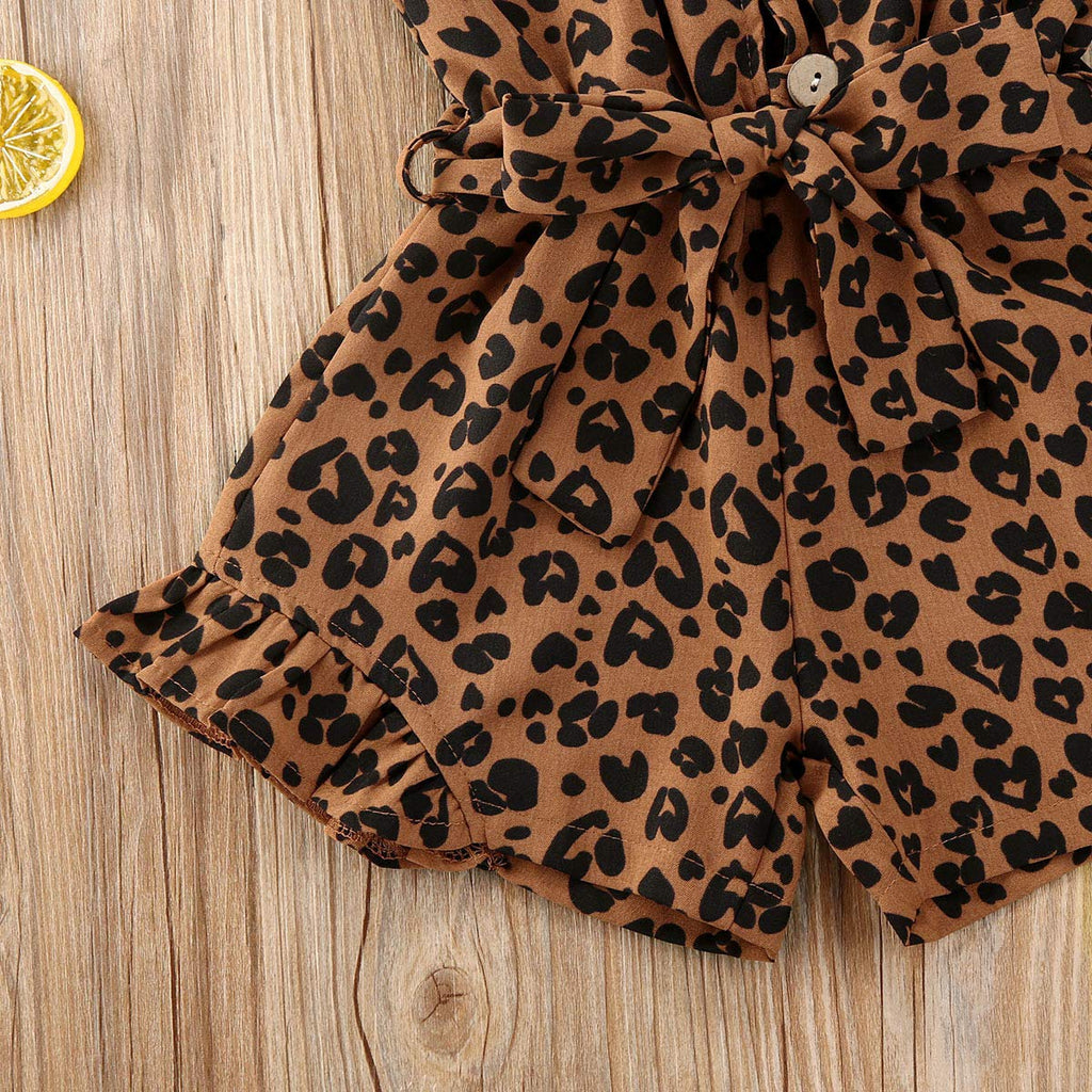 Toddler Baby Girl Heart Print Suspender Romper Jumpsuit Playsuit Holiday Clothes Kids Summer Outfit