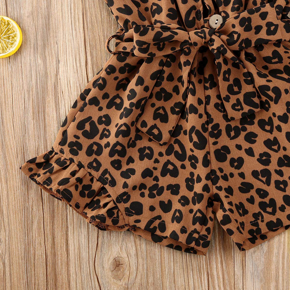 Toddler Baby Girl Heart Print Suspender Romper Jumpsuit Playsuit Holiday Clothes Kids Summer Outfit