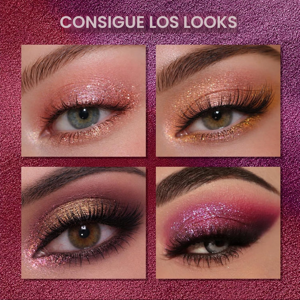UCANBE Kit de paleta de sombra de ojos profesional de 18 colores con aroma desnudo, larga duración, multi brillo reflectante mate con brillo prensado, perlas de sombra de ojos, maquillaje en polvo