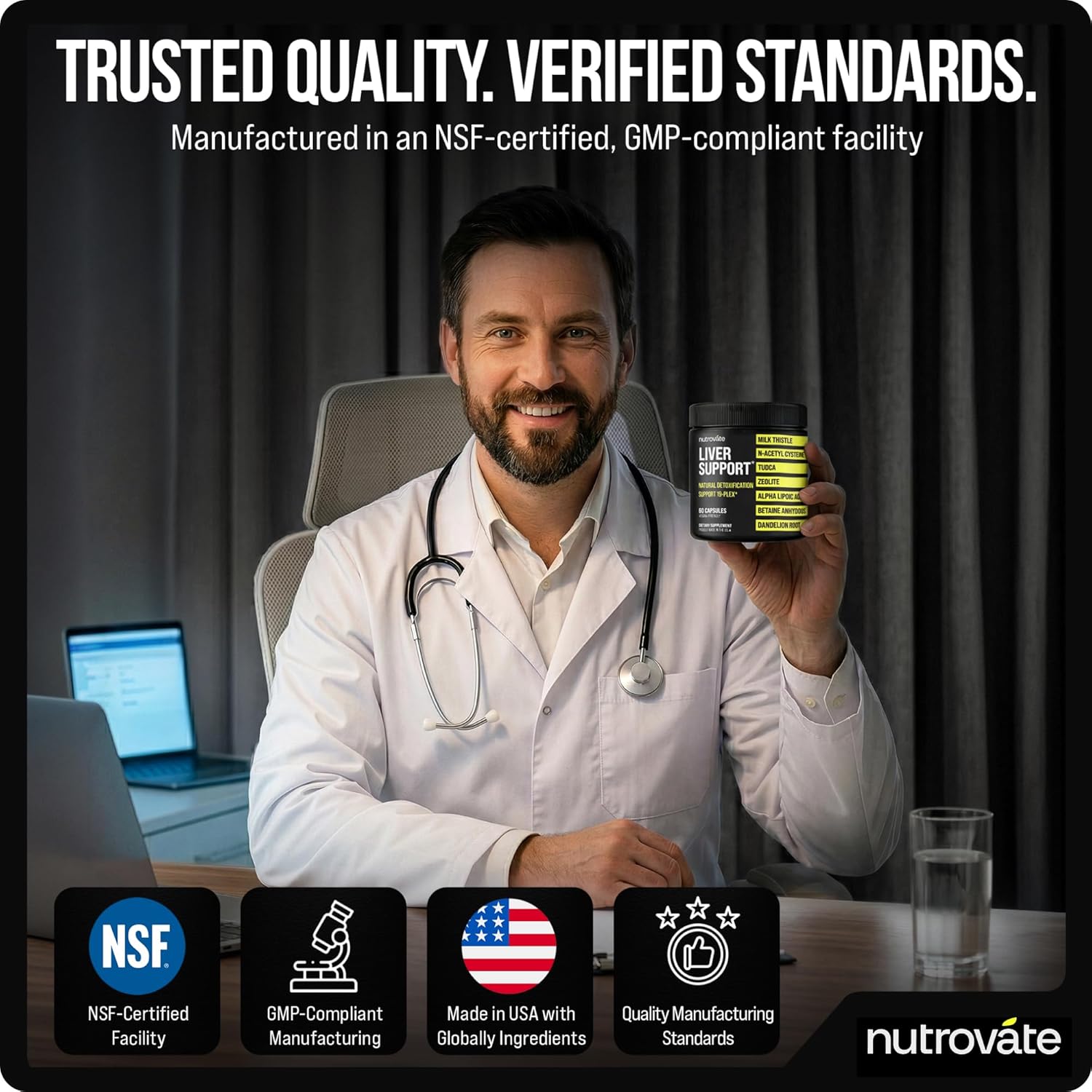 Liver Cleanse Detox & Repair [19-Plex] - Suplemento de apoyo hepático con cardo mariano, TUDCA, NAC, ALA, zeolita, raíz de diente de león, alcachofa y cúrcuma, vegano, sin OMG, sin gluten [fabricado