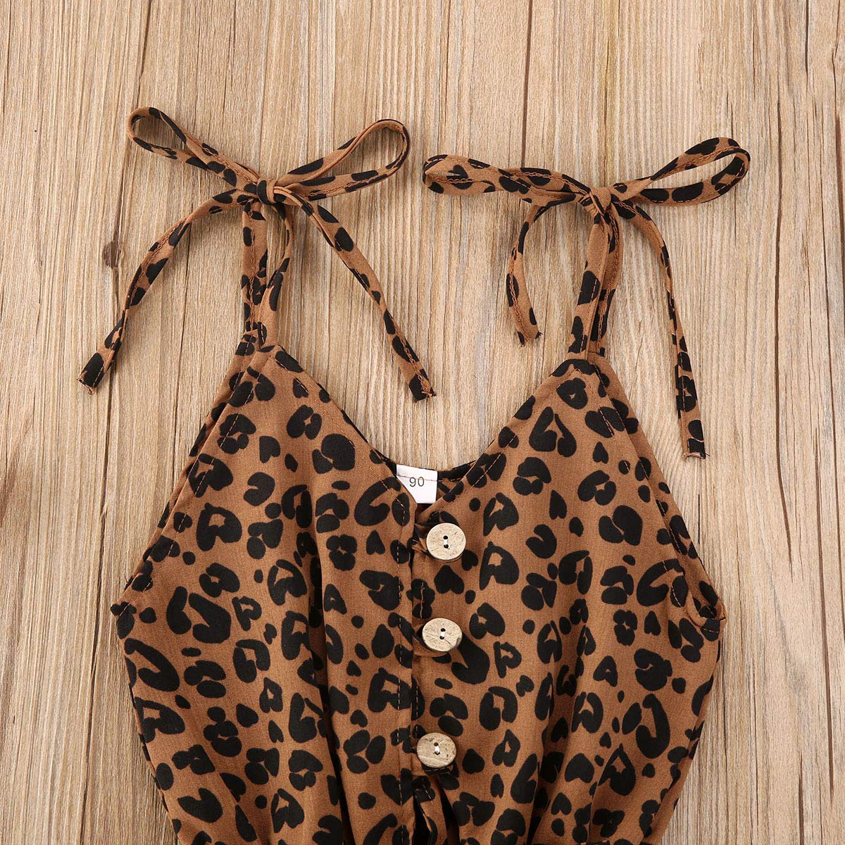 Toddler Baby Girl Heart Print Suspender Romper Jumpsuit Playsuit Holiday Clothes Kids Summer Outfit