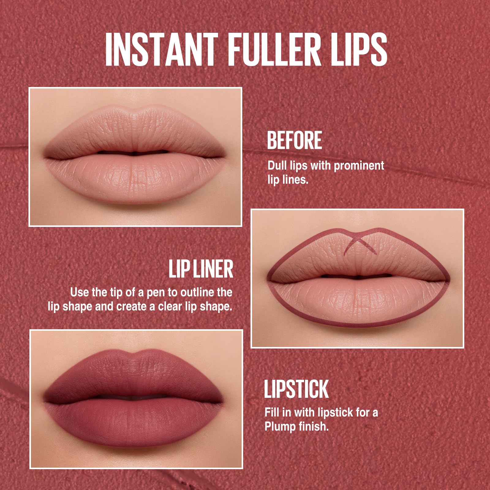 BestLand 12Pcs Matte Liquid Lipstick + Lip Liner Pens Set, Velvety Nude Lip Stain Waterproof Long Wear Makeup Gift Set