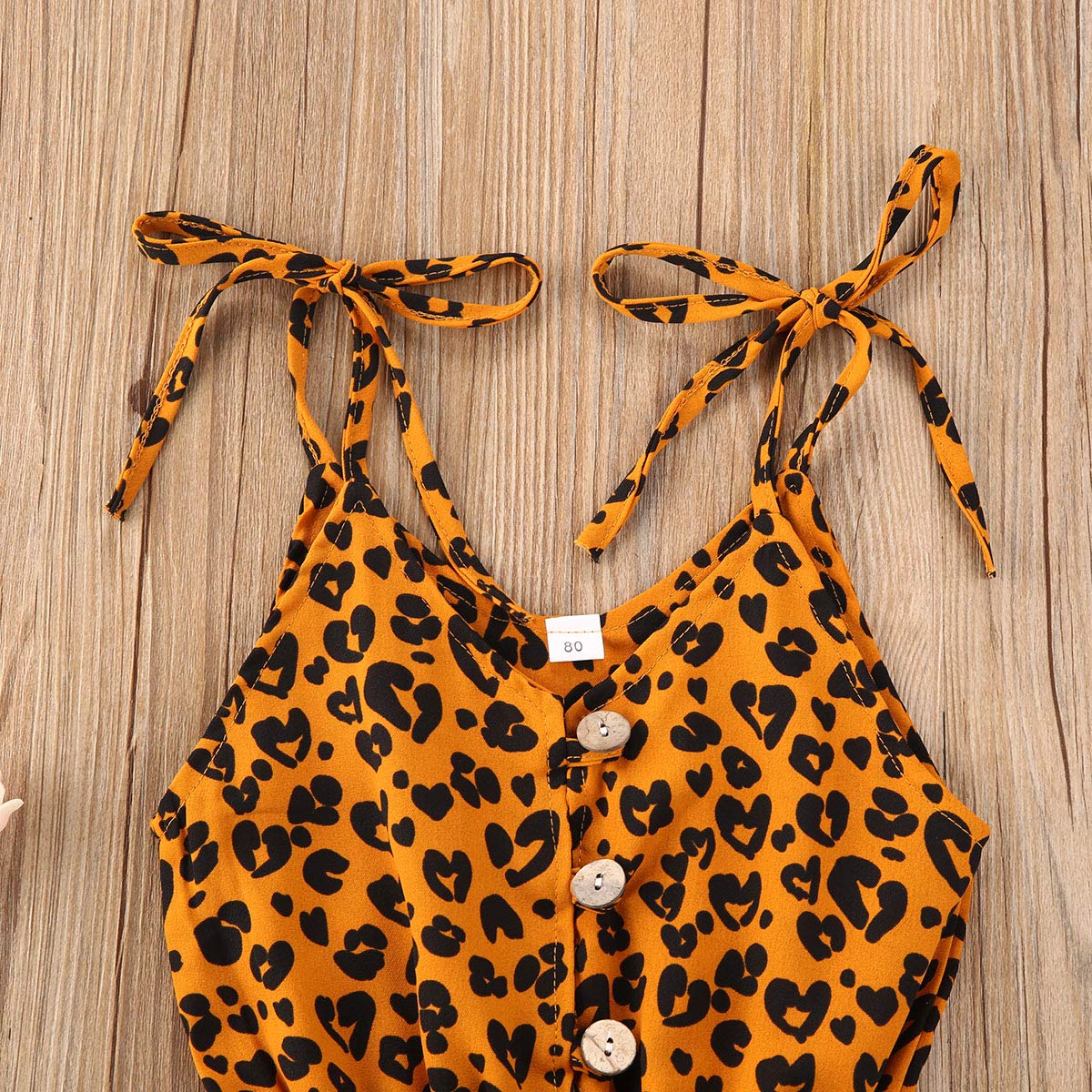 Toddler Baby Girl Heart Print Suspender Romper Jumpsuit Playsuit Holiday Clothes Kids Summer Outfit