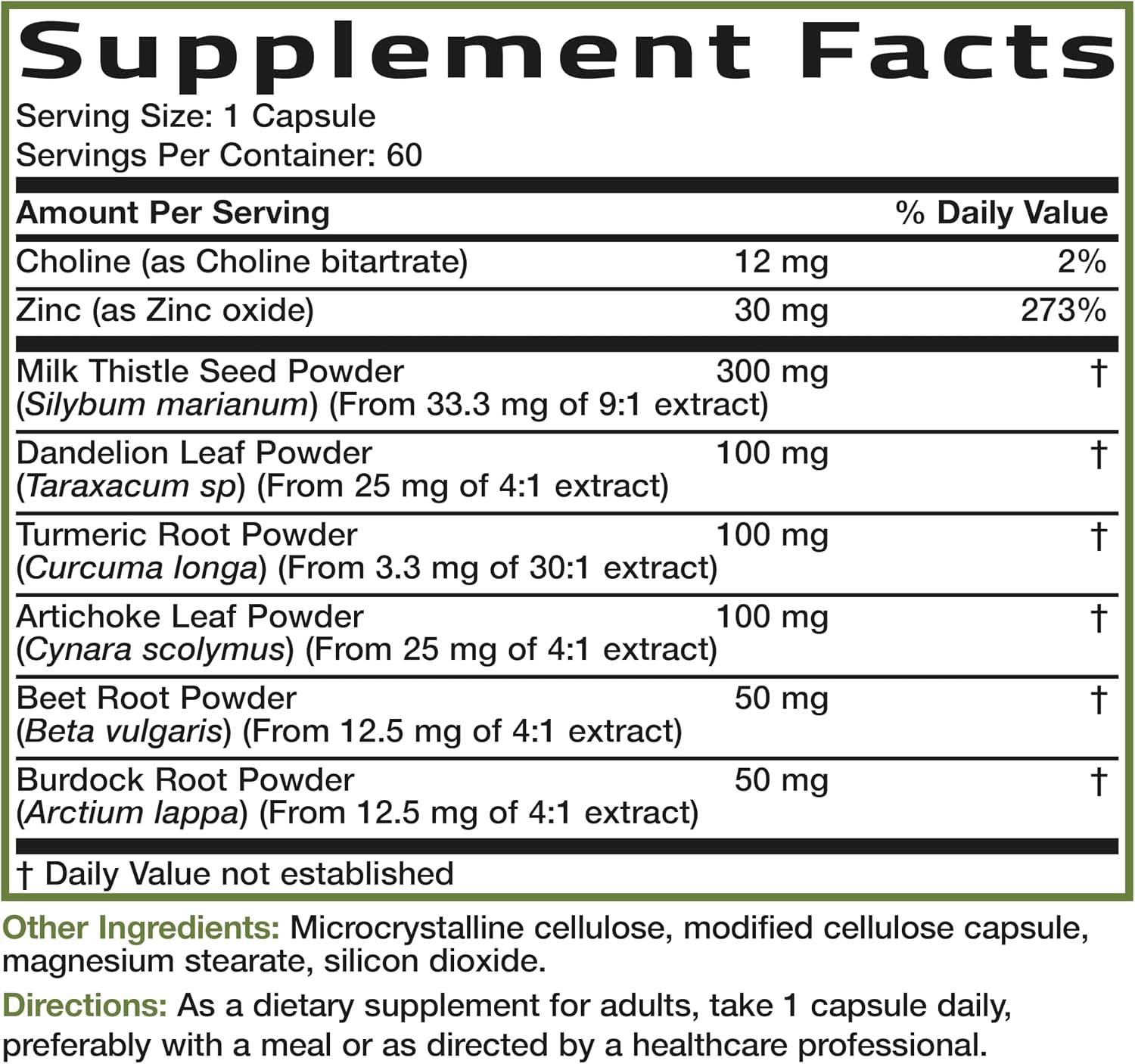 Bronson Desintoxicación Hepática Avanzada Fórmula de Limpieza y Descanso Apoya la Función Saludable del Hígado con Cardo Mariano, Raíz de Diente de León, Cúrcuma, Hoja de Alcachofa y Más, Sin GMO, 60 | Liver Health Support with Milk Thistle, Dandelion Ext