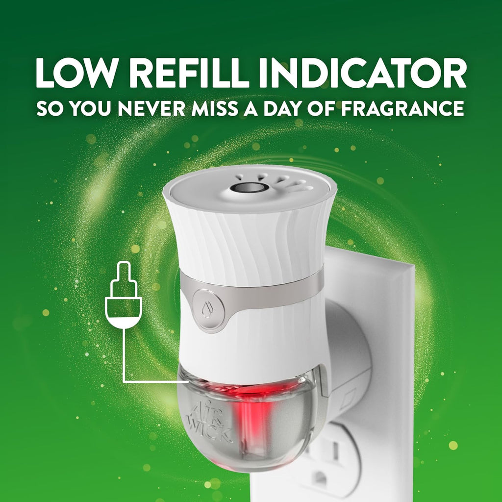 Air Wick - Kit de iniciación de aceite aromático Plug in, 2 calentadores + 6 repuestos