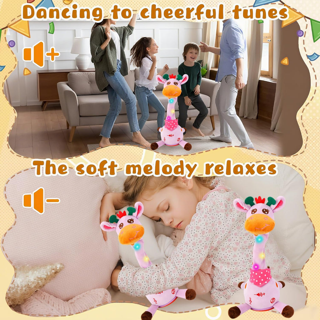 Cactus bailarín parlante - Repite lo que dices graba juguete para bebé | Bebé cantando grabación, imitando, repite lo que dices, musical interactivo, para niños y niñas de 1 año