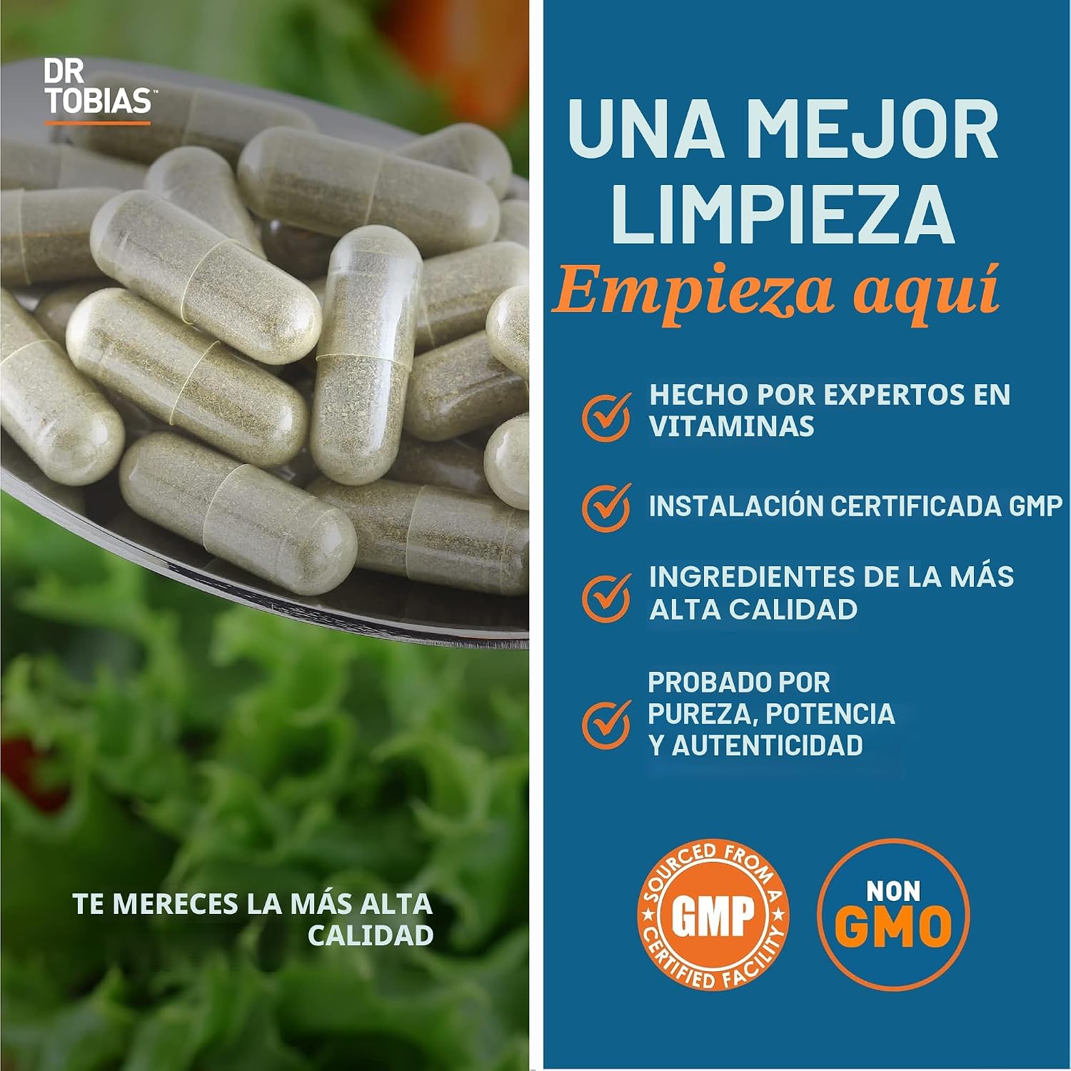 Dr. Tobias Colon 14 Day Cleanse, apoya movimientos intestinales saludables, desintoxicación de limpieza de colon, fórmula de limpieza avanzada con fibra, hierbas y probióticos, sin OMG, 28 cápsulas (1-2 diarios) | Colon Cleanse Detox | Constipation Relief
