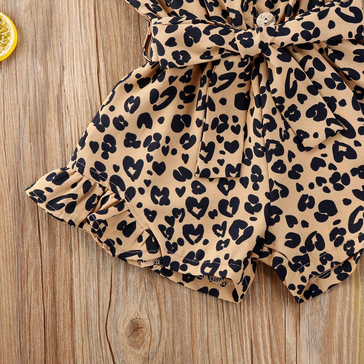 Toddler Baby Girl Heart Print Suspender Romper Jumpsuit Playsuit Holiday Clothes Kids Summer Outfit
