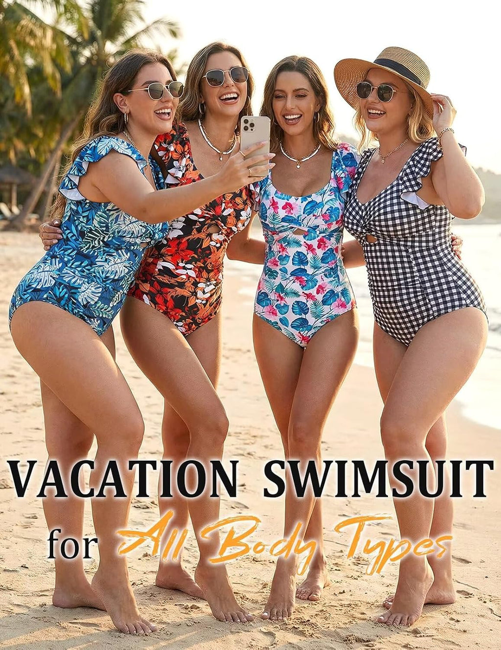 Traje de baño de una pieza con volantes para mujer, con control de abdomen, estampado floral, fruncido, adelgazante, monokini