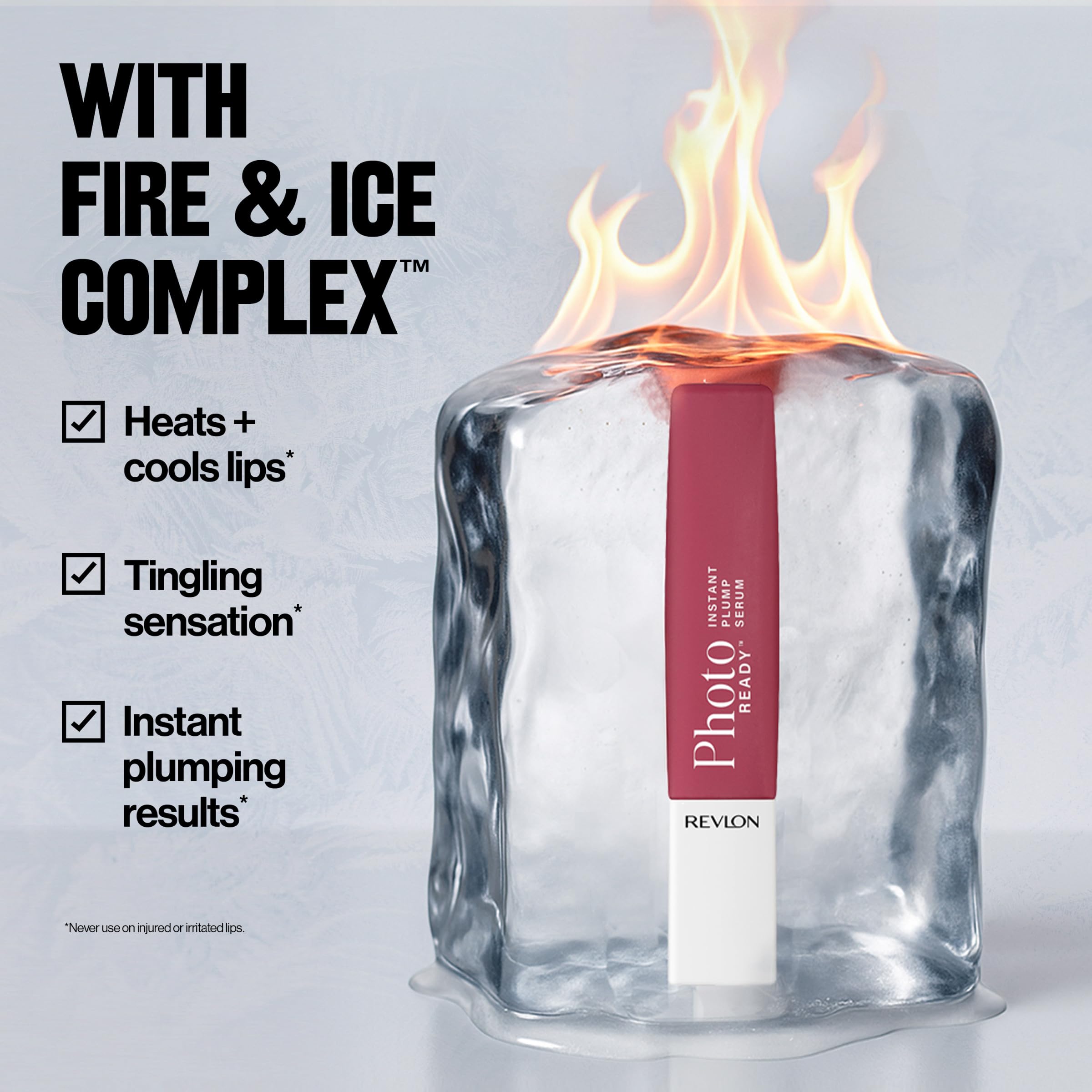 Revlon PhotoReady Instant Plump Serum, 003 Magically Infled, 0.25 fl oz | Plumping lip gloss serum with tingling sensation. Hydrating, non-sticky, high-shine. Lips look visibly fuller & smoother.