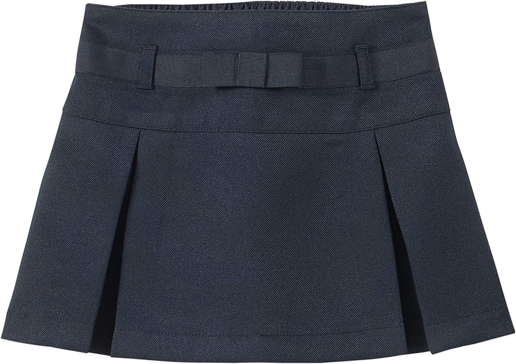 IZOD - Falda de patinete escolar para niñas con pantalones cortos, cintura de punto y bolsillos funcionales, resistente a arrugas
