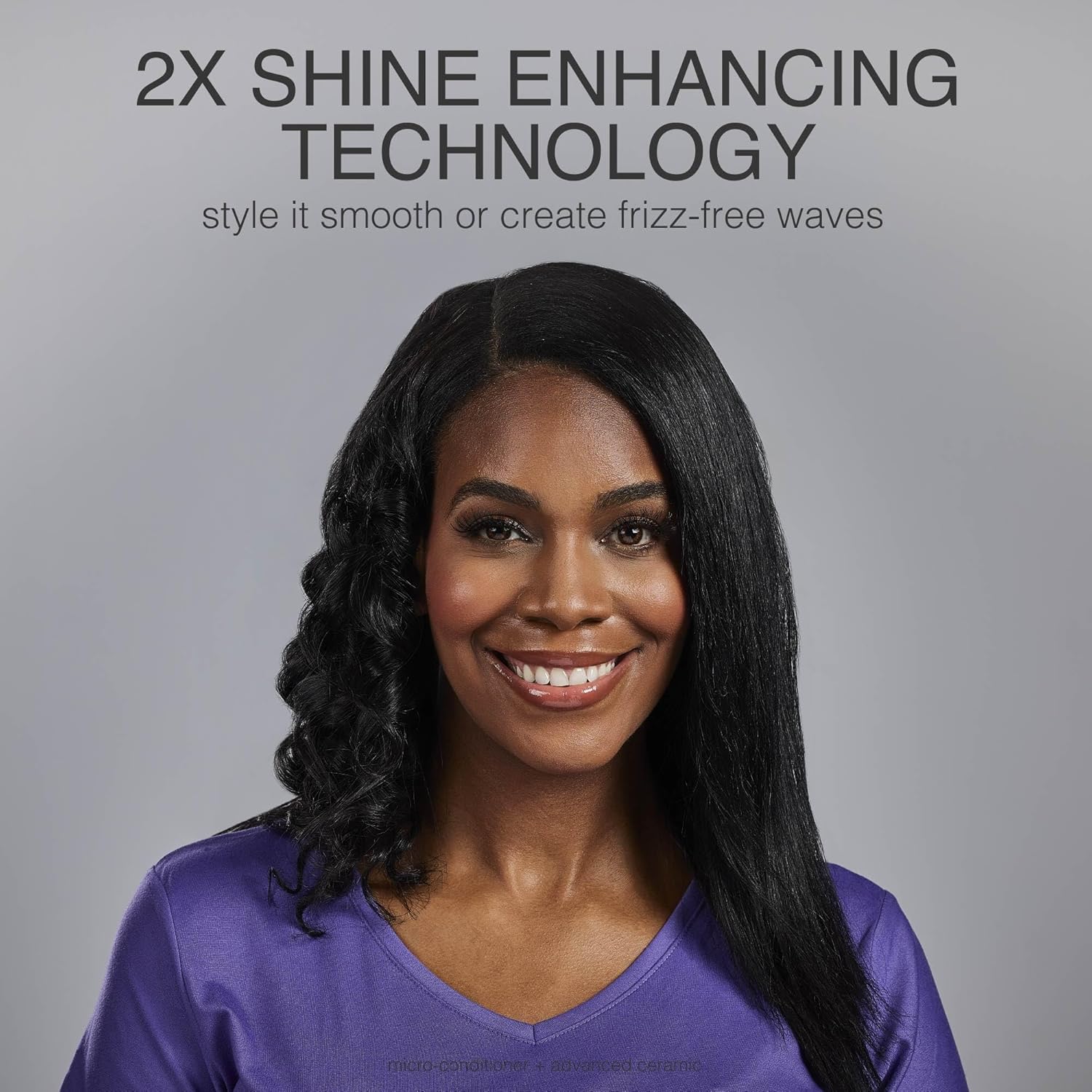 Remington Shine Therapy - Alisadora de cabello de 2 pulgadas, plancha alisadora infundida con aceite de argán y queratina, plancha alisadora profesional de cerámica para menos frizz, herramientas de | Ceramic flat iron plates infused with Argan Oil and Ke
