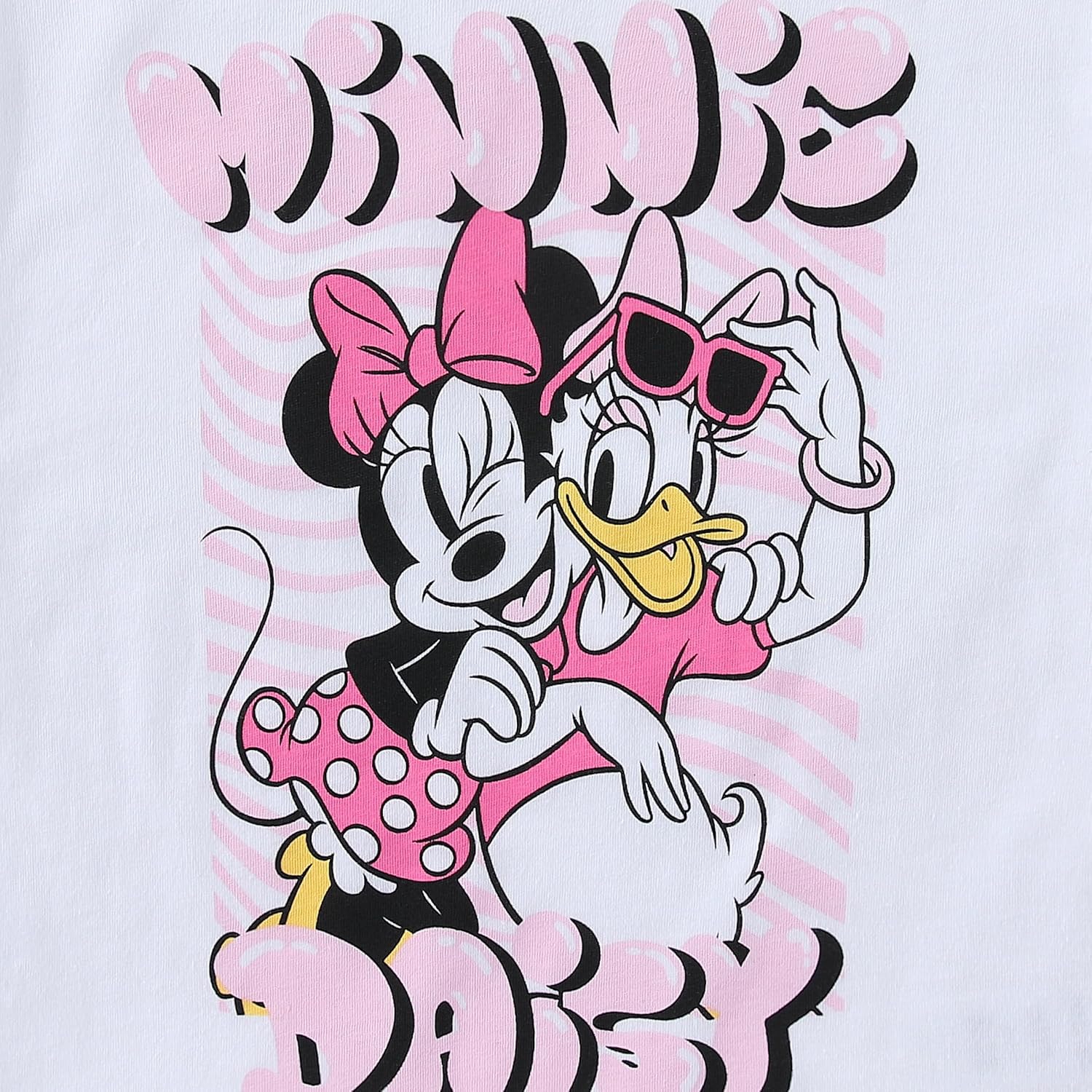 Disney Minnie Mouse Daisy Duck - Conjunto de camiseta de manga corta y pantalones cortos para niñas pequeñas y grandes