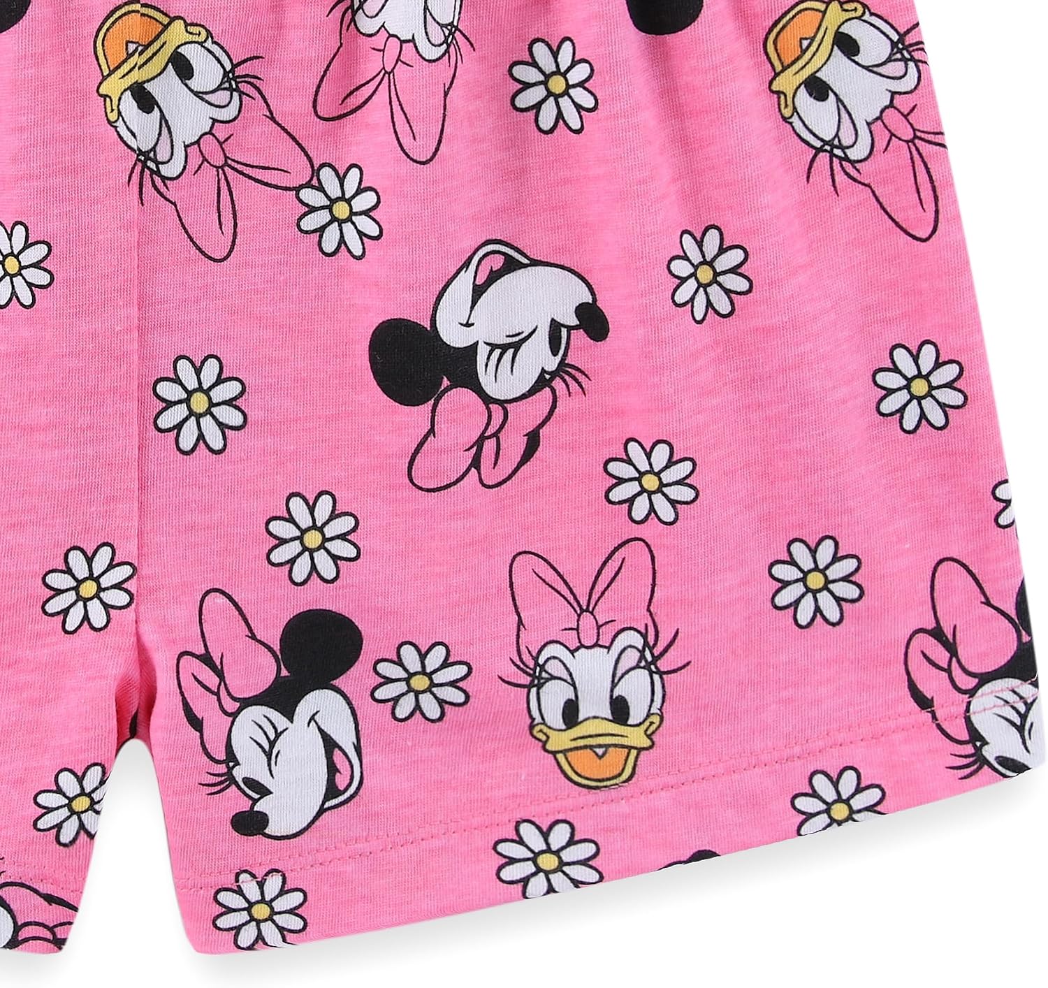 Disney Minnie Mouse Daisy Duck - Conjunto de camiseta de manga corta y pantalones cortos para niñas pequeñas y grandes