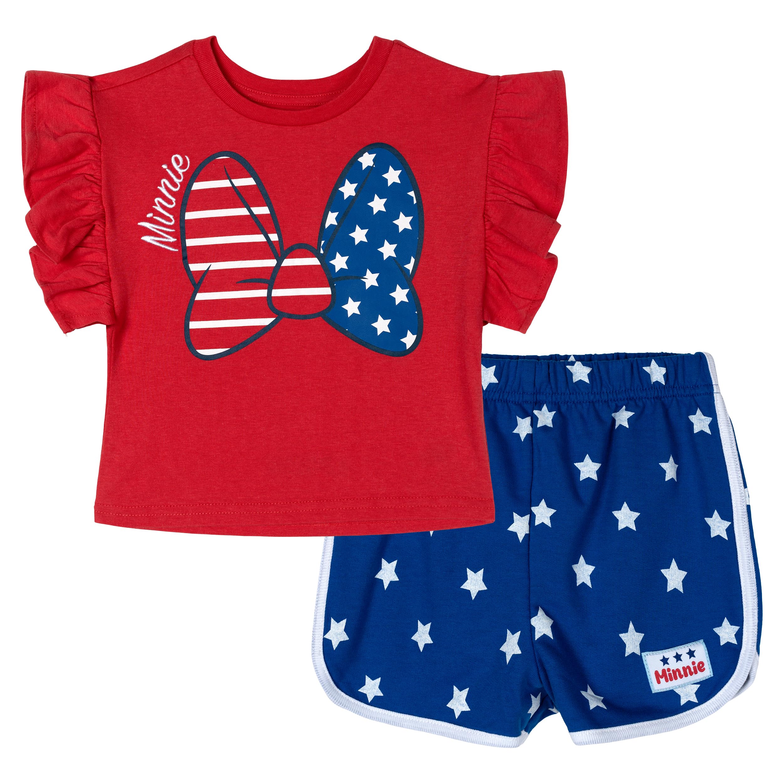 Disney T-Shirt and French Terry Shorts Outfit Set Infant to Big Kid Sizes (12 Months - 14-16)