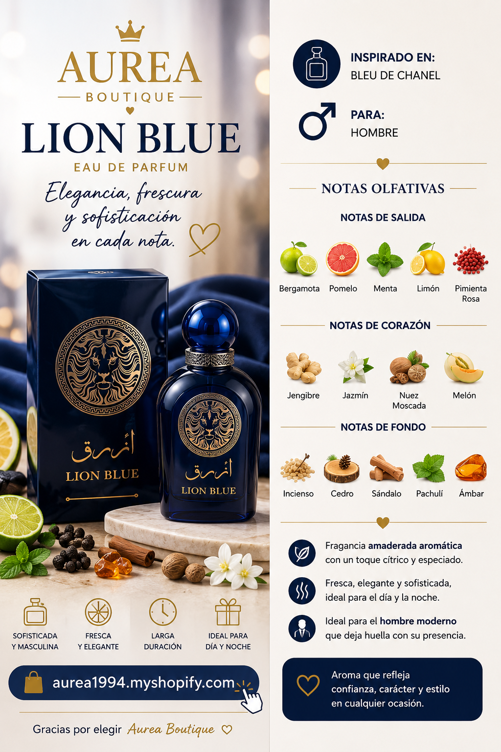 Lion blue